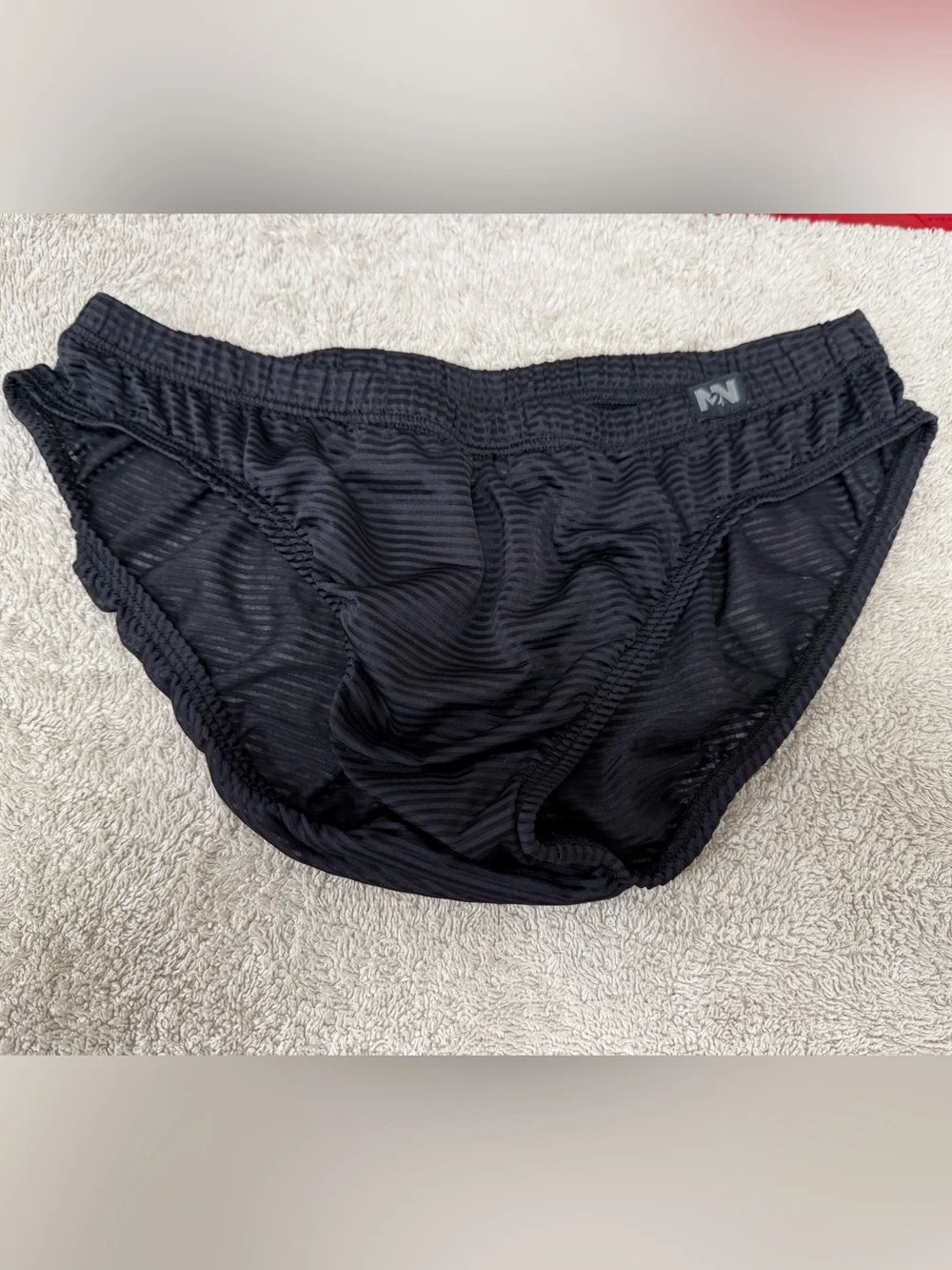 N2N Bodywear LX4 Noir Men's Black Brief Medium